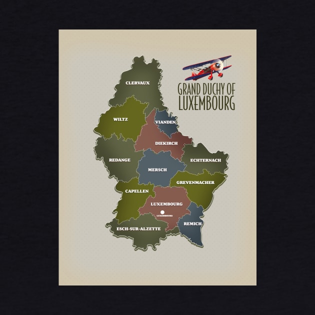 Grand Duchy of Luxembourg map, by nickemporium1